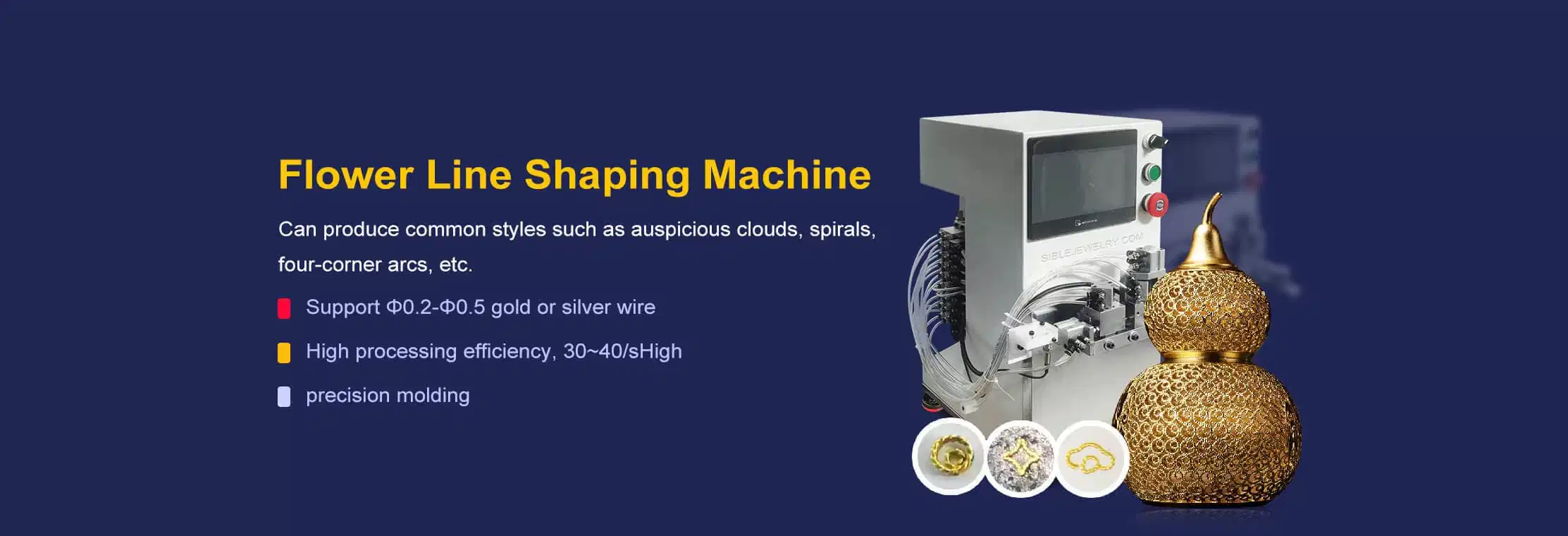 Sible Flower Line Shaping Machine for Jewelry Wire
