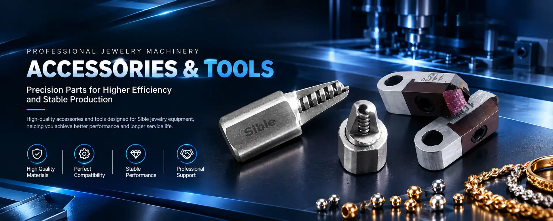 Our range includes diamond cutting tools, wire drawing dies, bead and chain fixtures, wire core molds, clips, nozzle units, and replacement parts. 