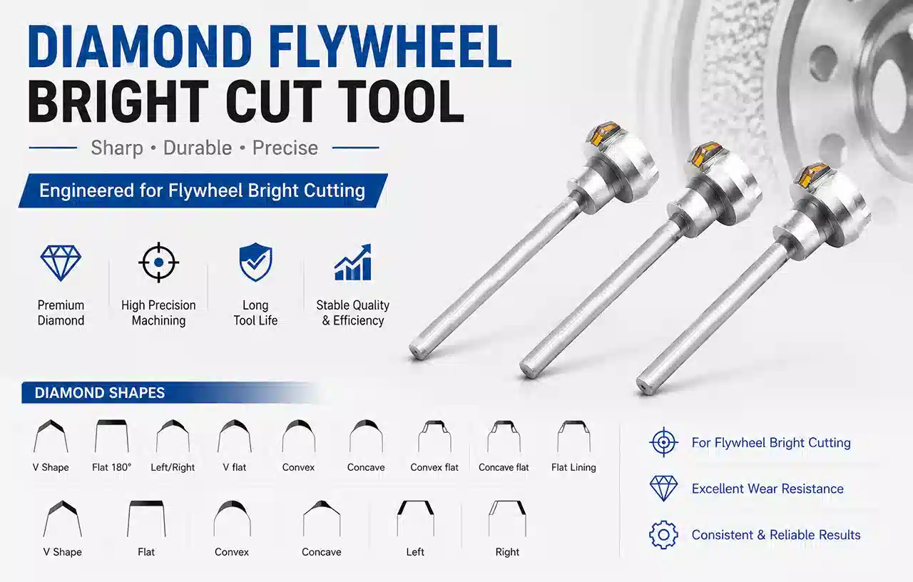 Diamond Flywheel Bright Cut Tool for jewelry bright cutting