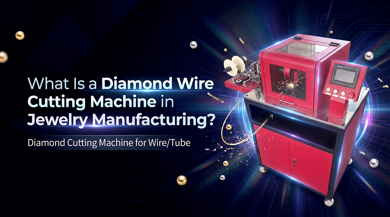 Sible diamond wire cutting machine for jewelry wire and tube cutting