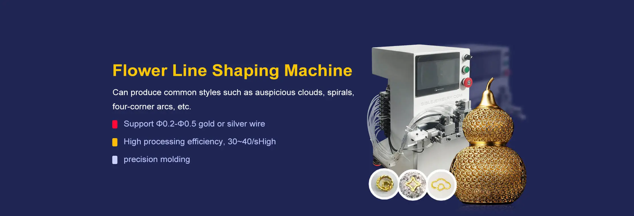 Flower line shaping machine